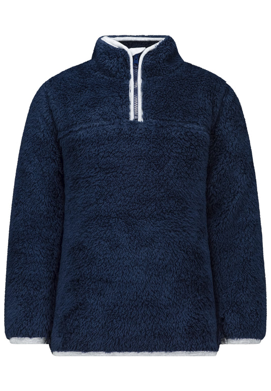 Salt and Pepper Plüschsweat Feuerwehr true navy - Musterteil