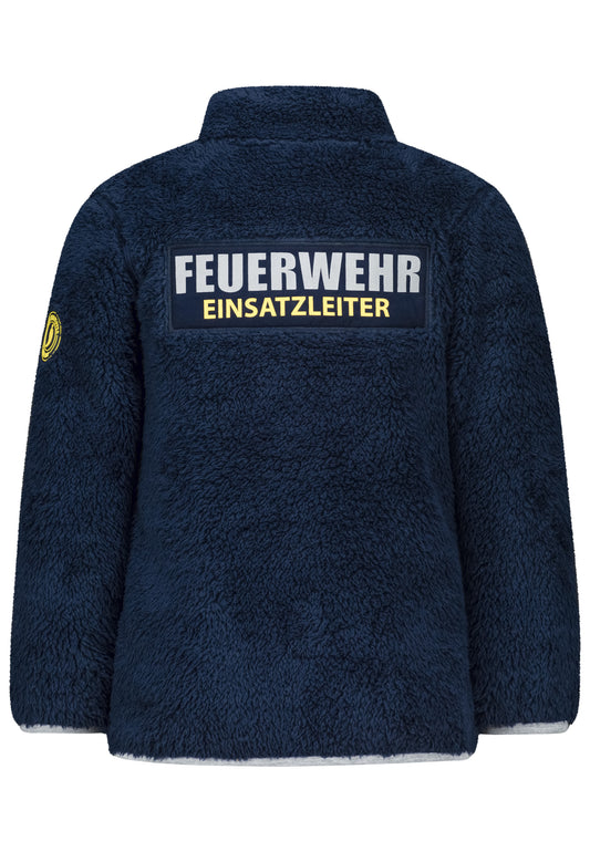 Salt and Pepper Plüschsweat Feuerwehr true navy - Musterteil
