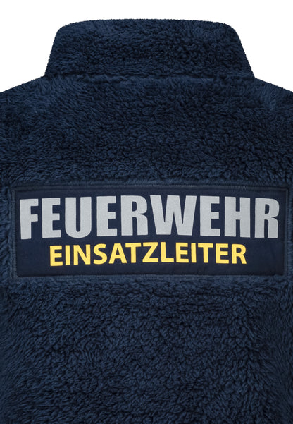Salt and Pepper Plüschsweat Feuerwehr true navy - Musterteil