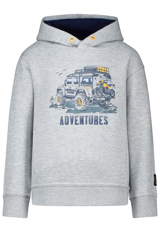 Salt and Pepper Kapuzensweat Adventures grey melange - Musterteil