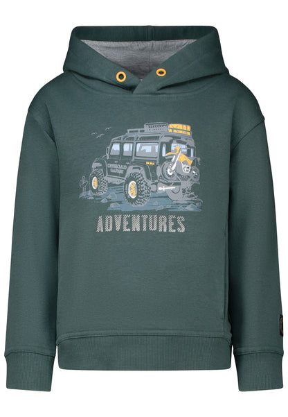 Salt and Pepper Kapuzensweat Adventures cypress green - Musterteil