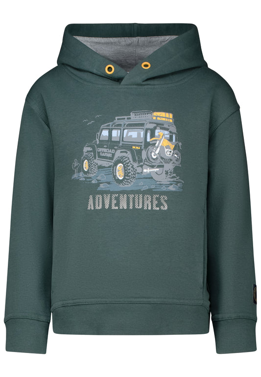 Salt and Pepper Kapuzensweat Adventures cypress green - Musterteil