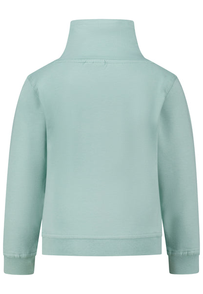 Salt and Pepper Sweatshirt Pferd Umschlagkragen smokegreen - Musterteil