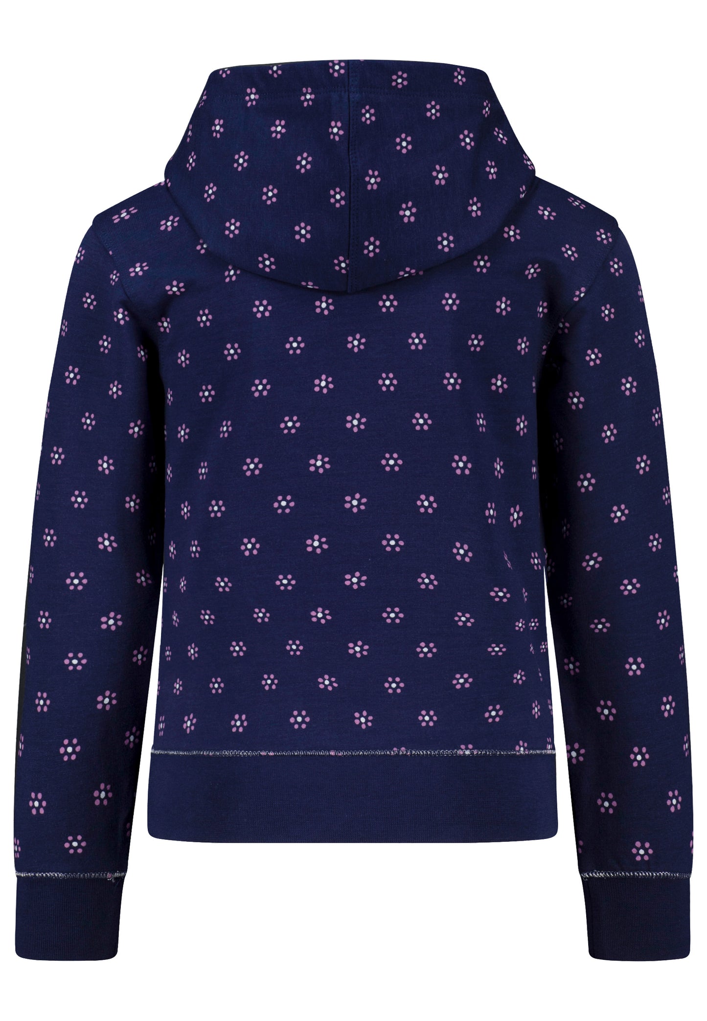 Salt and Pepper Kapuzensweat Blumen true navy