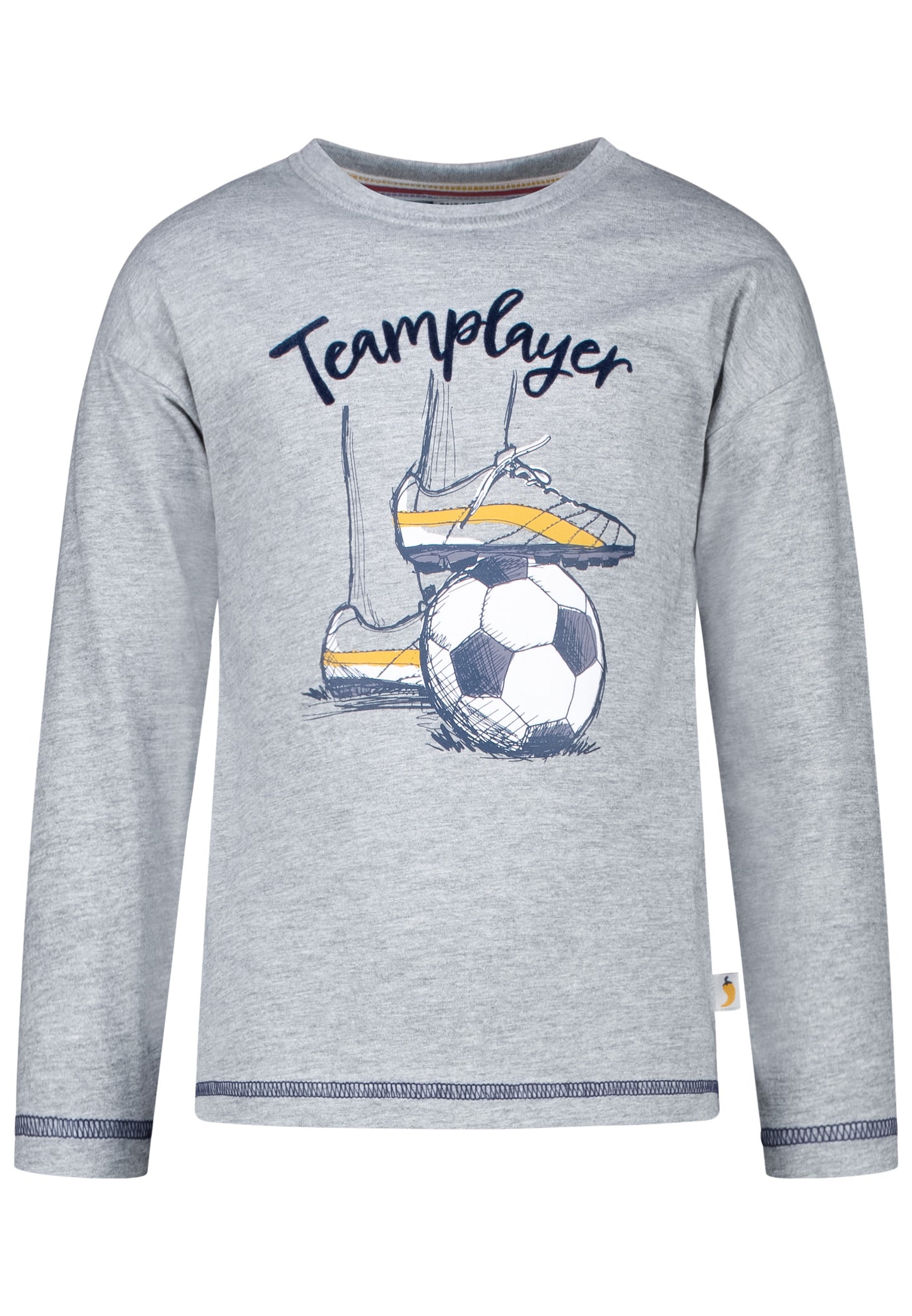 Salt and Pepper Shirt Fussball Teamplayer grey melange - Musterteil