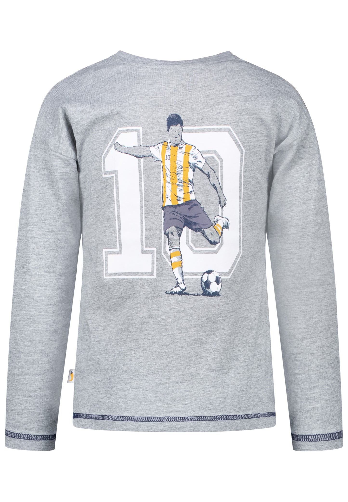 Salt and Pepper Shirt Fussball Teamplayer grey melange - Musterteil