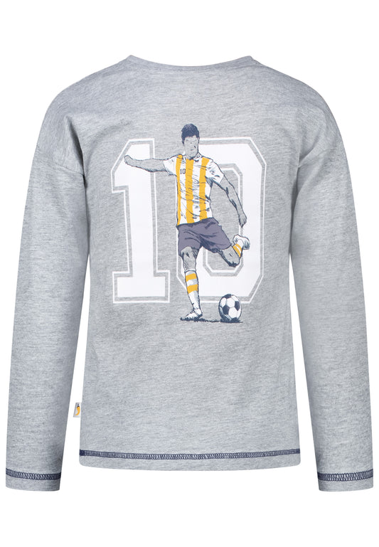 Salt and Pepper Shirt Fussball Teamplayer grey melange - Musterteil