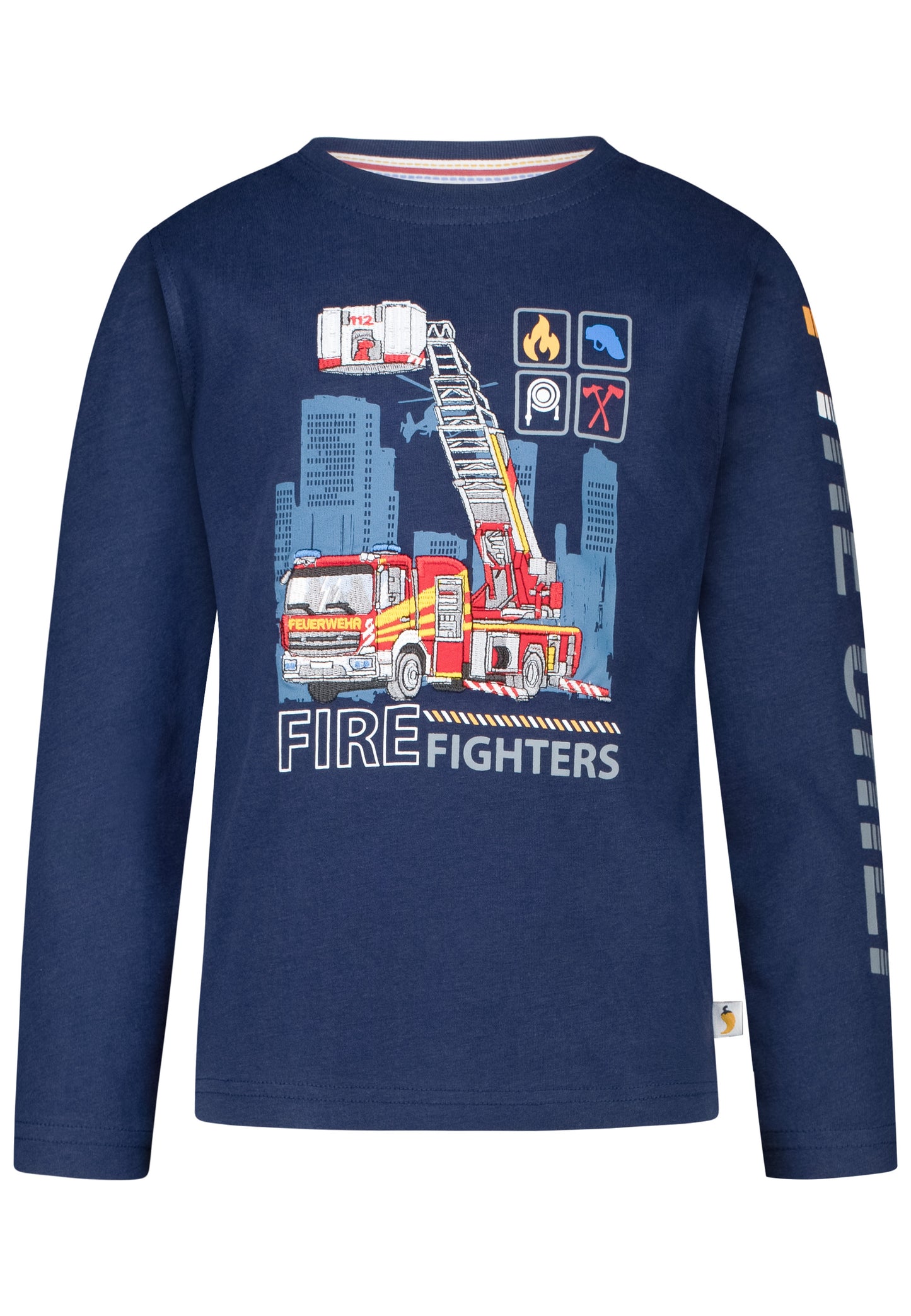 Salt and Pepper Shirt Feuerwehr Fire Figther true navy - Musterteil