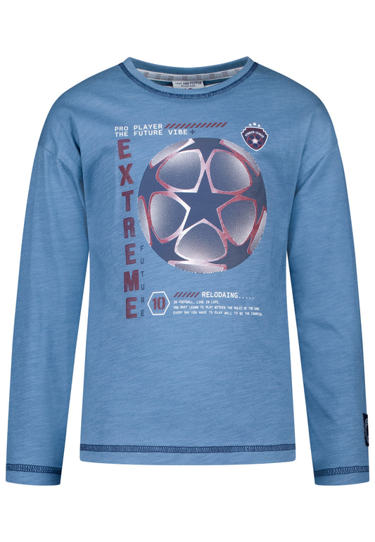 Salt and Pepper Shirt Fussball Extrem stone blue - Musterteil