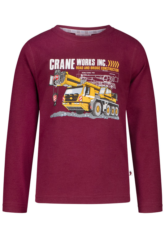 Salt and Pepper Shirt Kranwagen chili red - Musterteil