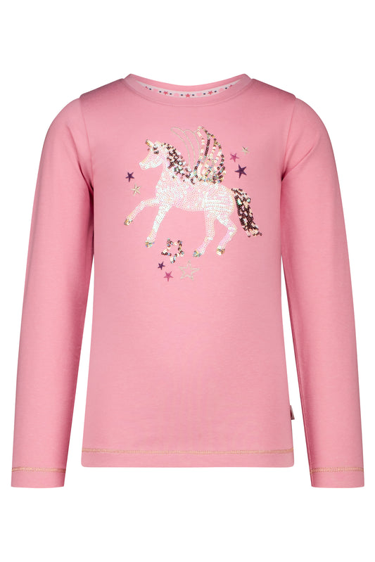 Salt and Pepper Shirt Einhorn Pailletten dusty rose - Musterteil