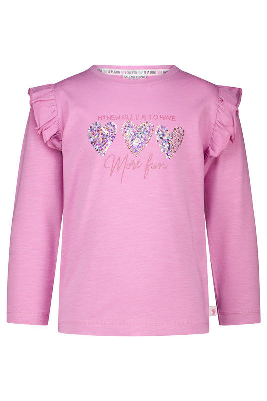 Salt and Pepper Shirt 3 Herzen cyclamen - Musterteil
