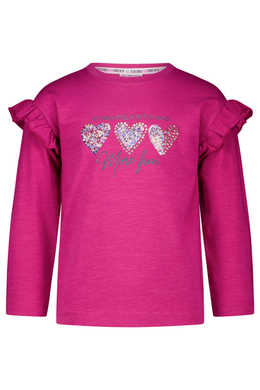 Salt and Pepper Shirt 3 Herzen fuchsia - Musterteil