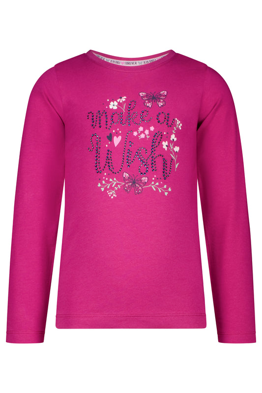 Salt and Pepper Shirt Schmetterlinge/Blumen fuchsia - Musterteil