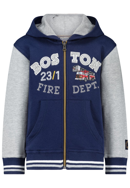 Salt and Pepper Sweatjacke Feuerwehr true navy - Musterteil