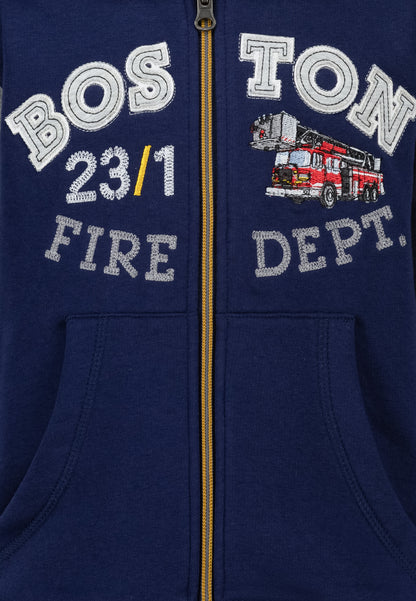 Salt and Pepper Sweatjacke Feuerwehr true navy - Musterteil