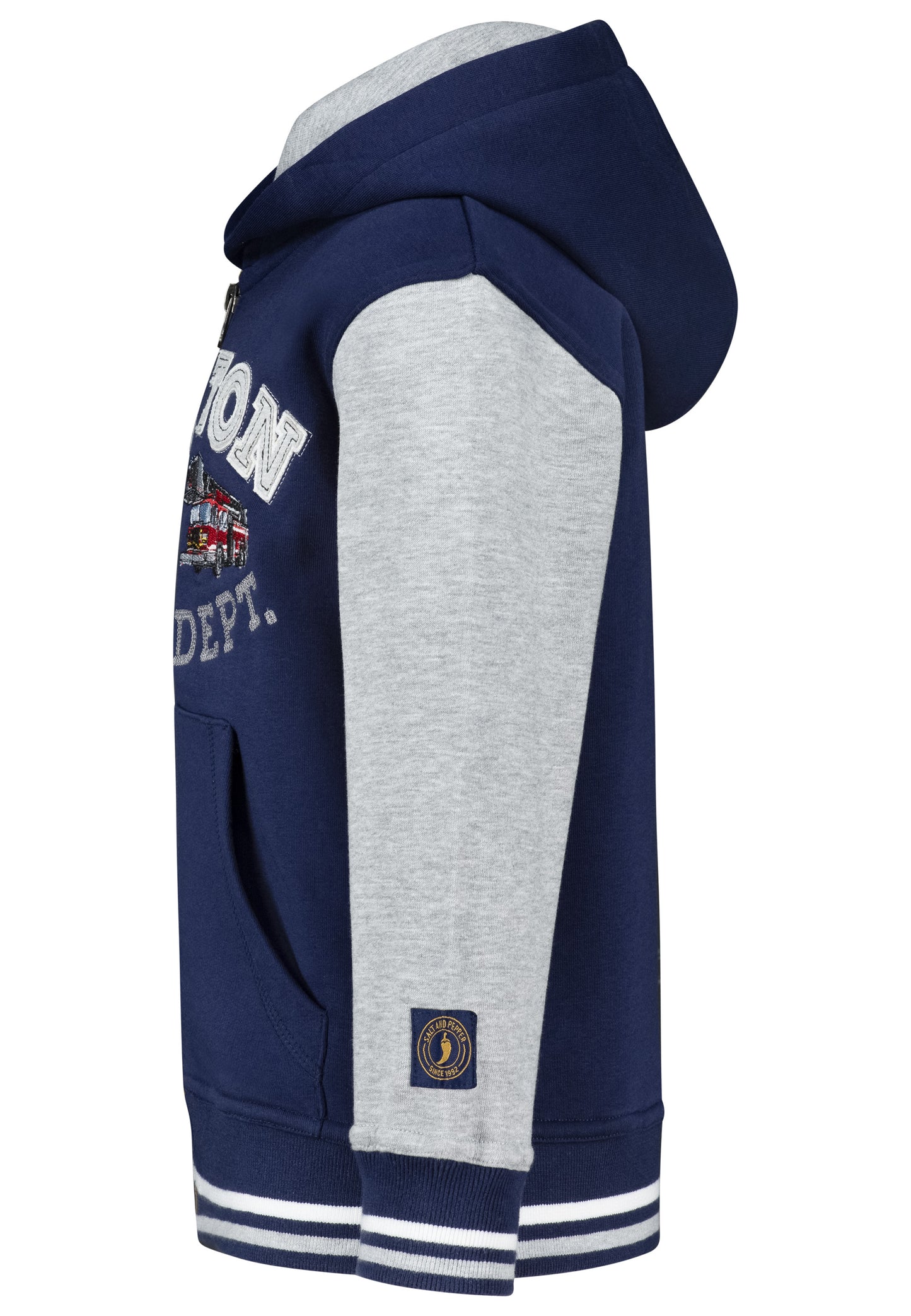 Salt and Pepper Sweatjacke Feuerwehr true navy - Musterteil