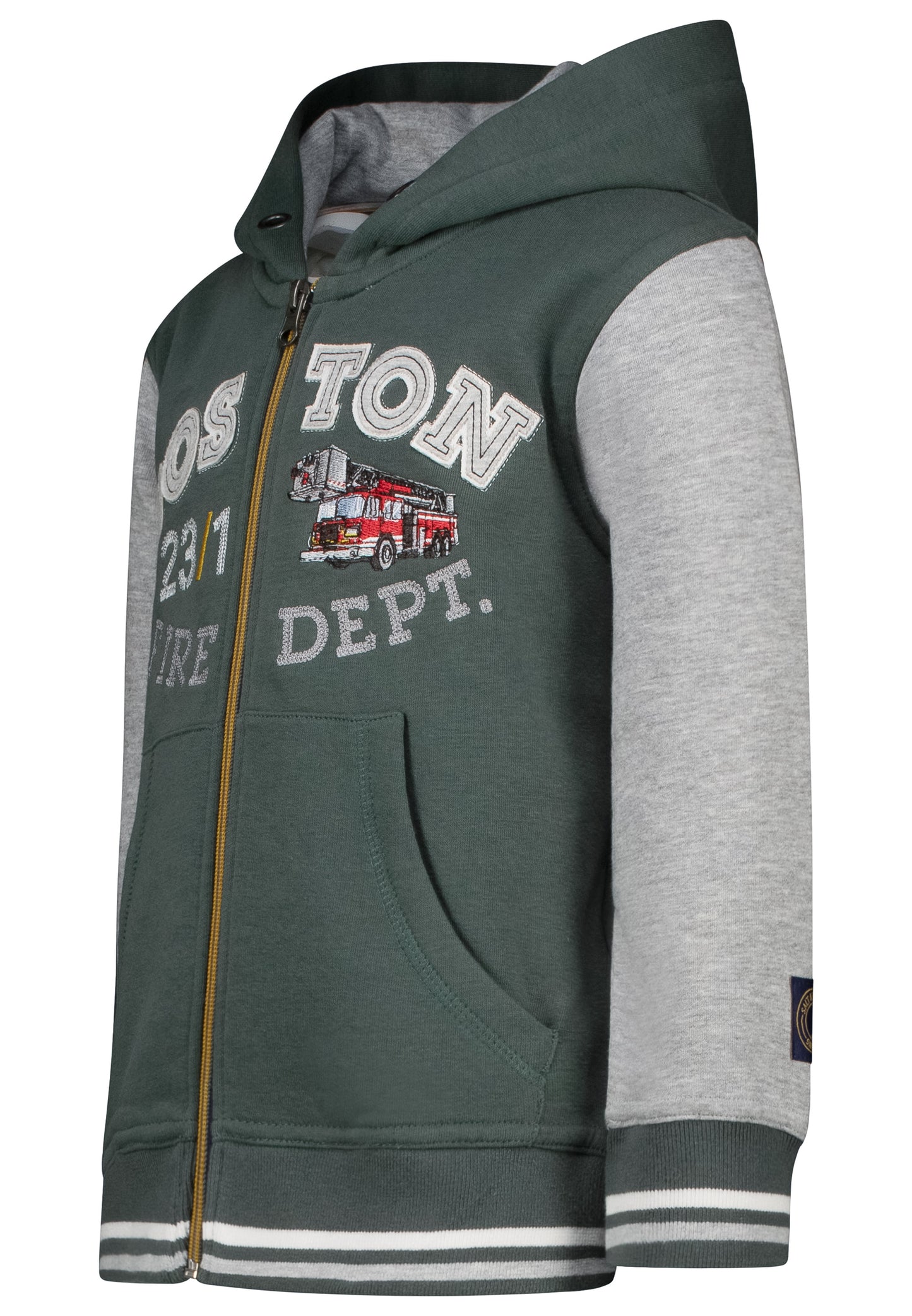Salt and Pepper Sweatjacke Feuerwehr cypress green - Musterteil