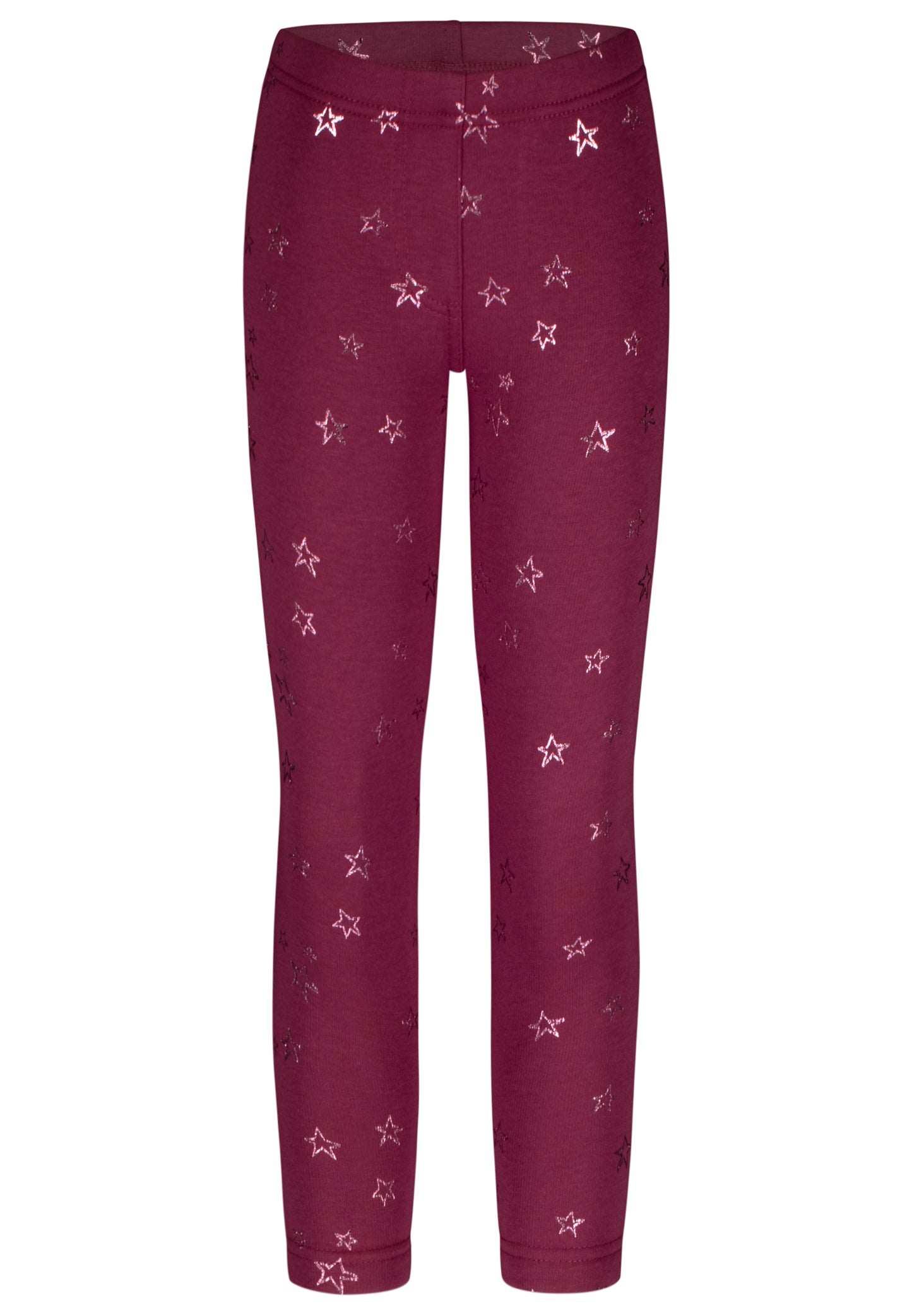Salt and Pepper Thermolegging Sterne red violet - Musterteil