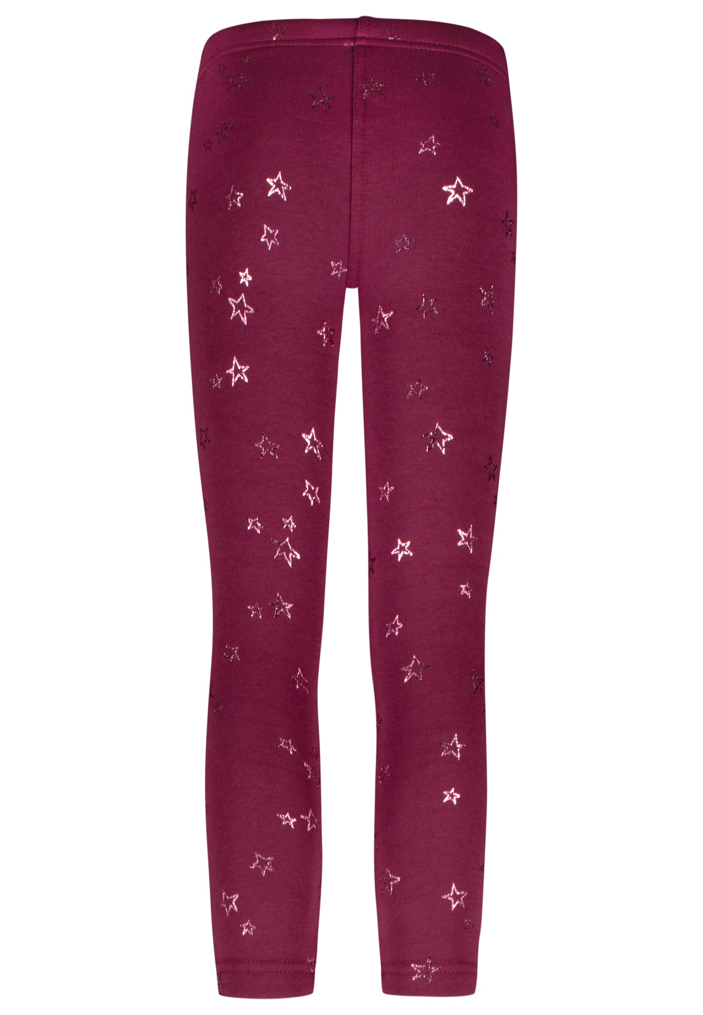 Salt and Pepper Thermolegging Sterne red violet - Musterteil