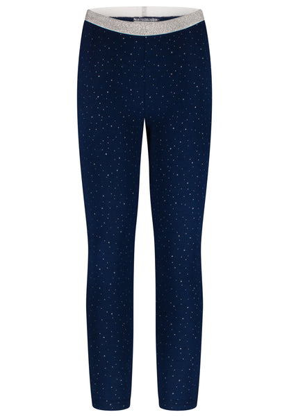 Salt and Pepper Legging Glitzerpünktchen insignia blue