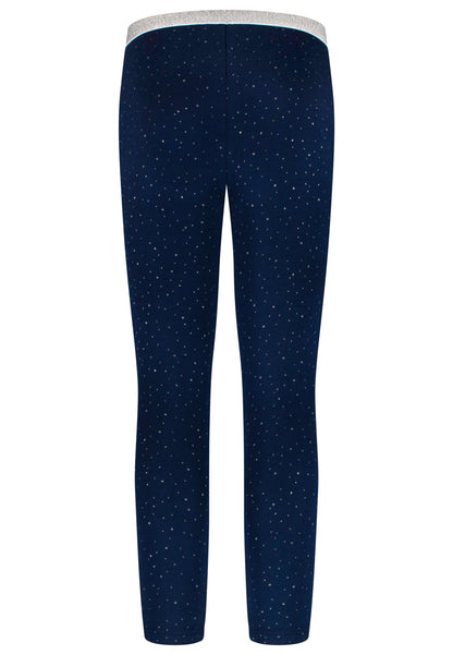 Salt and Pepper Legging Glitzerpünktchen insignia blue