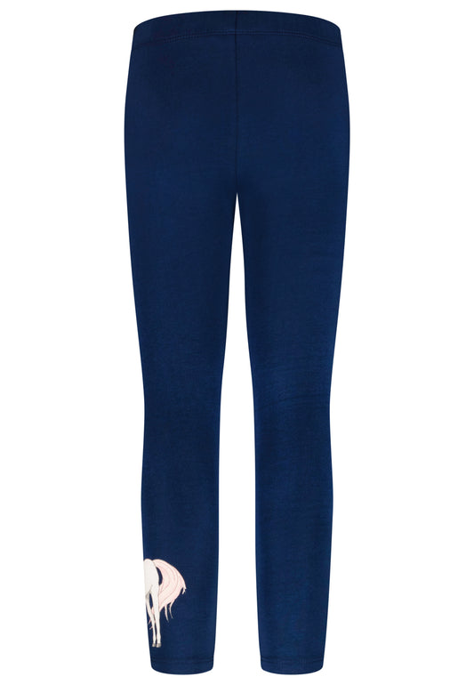 Salt and Pepper Legging Einhorn Glitzer true navy - Musterteil