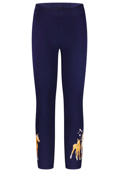 Salt and Pepper Legging Pferde true navy