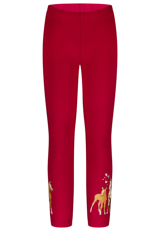 Salt and Pepper Legging Pferde very berry - Musterteil