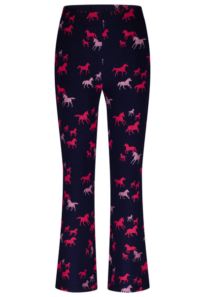 Salt and Pepper Legging Pferde allover true navy - Musterteil