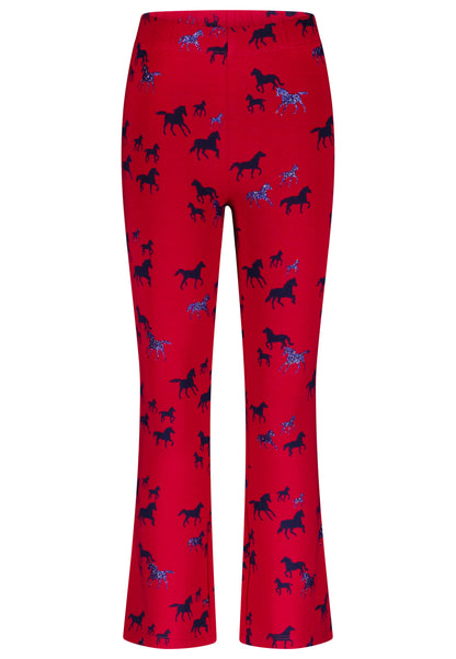 Salt and Pepper Legging Pferde allover very berry - Musterteil