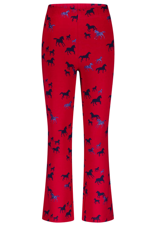 Salt and Pepper Legging Pferde allover very berry - Musterteil