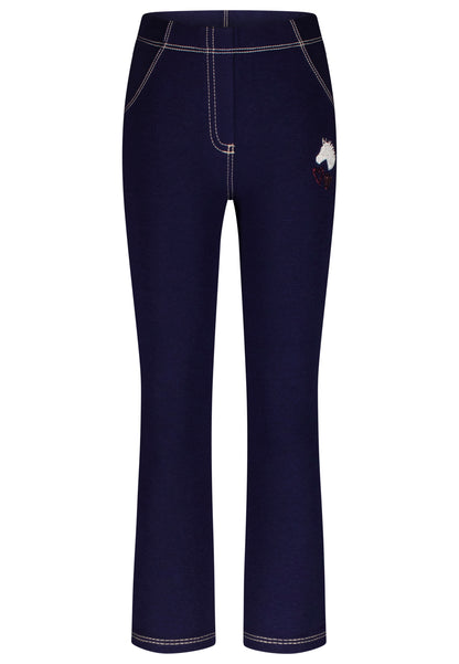 Salt and Pepper Legging Pferd/Herz true navy - Musterteil