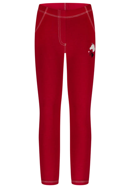 Salt and Pepper Legging Pferd/Herz very berry - Musterteil
