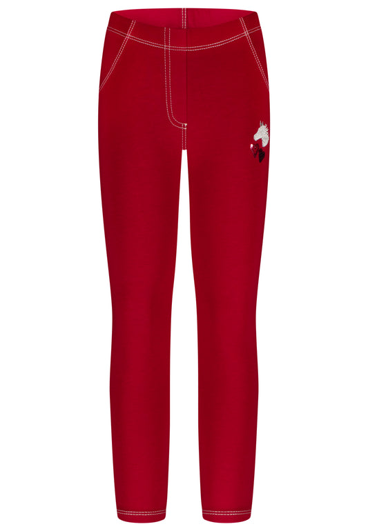 Salt and Pepper Legging Pferd/Herz very berry - Musterteil