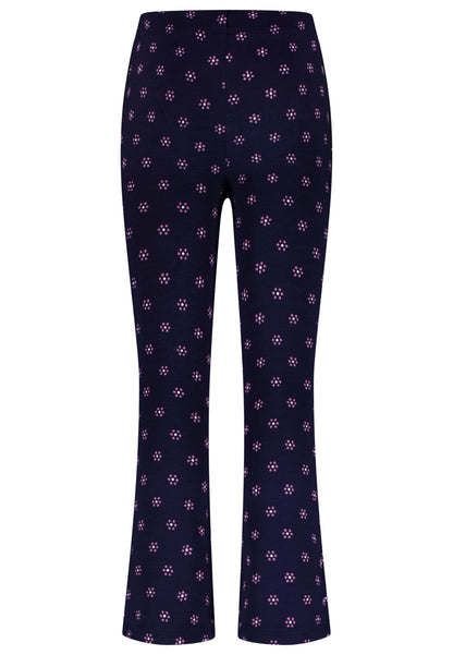 Salt and Pepper Legging Blümchen allover true navy - Musterteil
