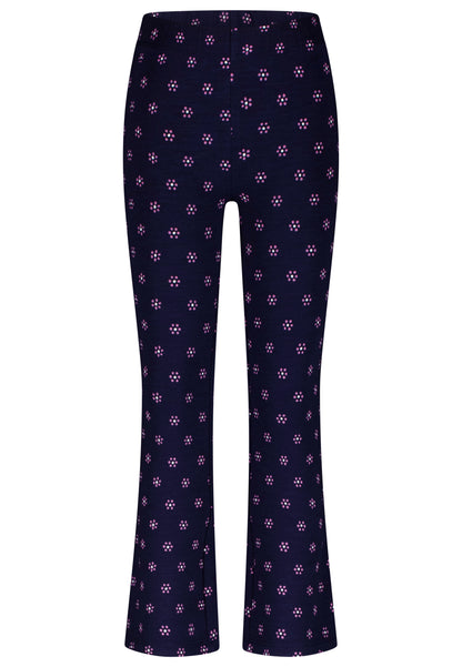Salt and Pepper Legging Blümchen allover true navy - Musterteil