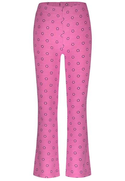 Salt and Pepper Legging Blümchen allover cyclamen - Musterteil
