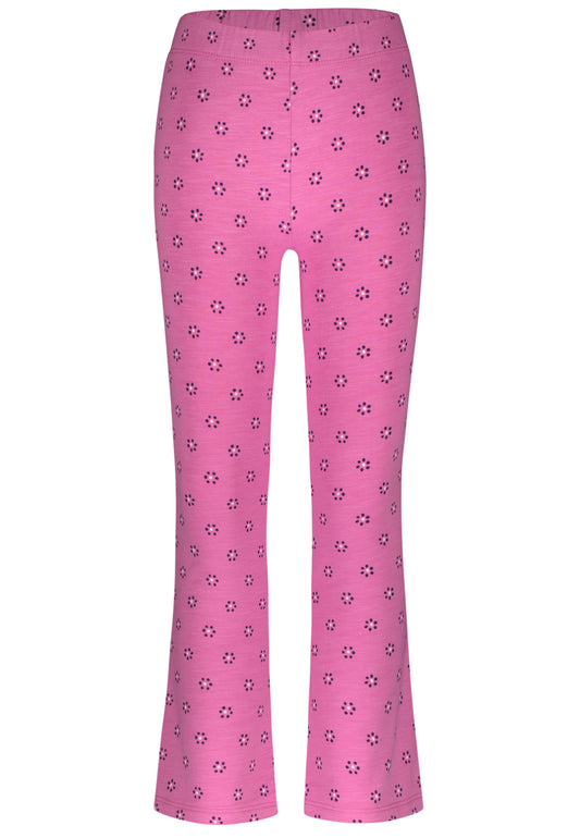 Salt and Pepper Legging Blümchen allover cyclamen - Musterteil