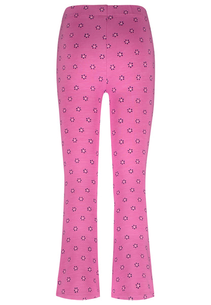 Salt and Pepper Legging Blümchen allover cyclamen - Musterteil