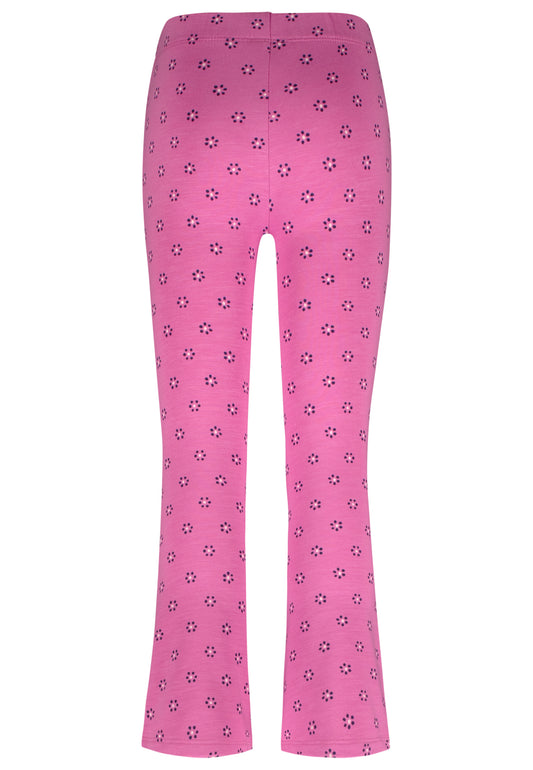 Salt and Pepper Legging Blümchen allover cyclamen - Musterteil