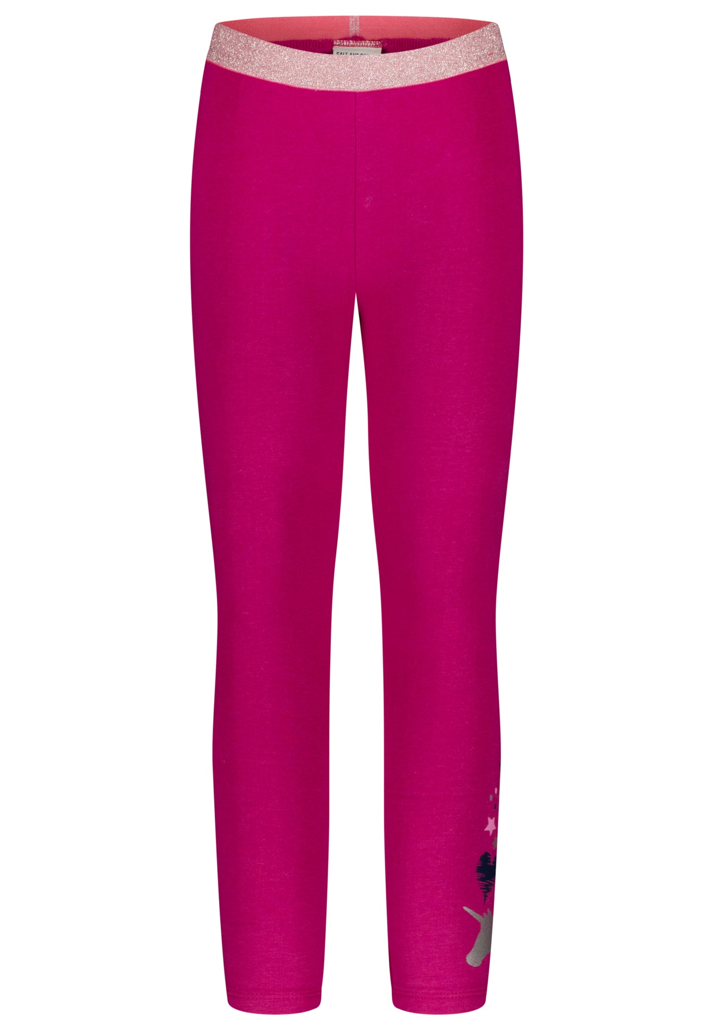 Salt and Pepper Legging Einhorn Glitzerbund fuchsia - Musterteil