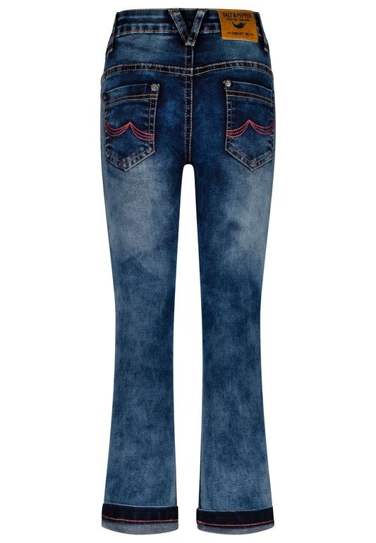 Salt and Pepper Jeans Pferd Herz mid blue - Musterteil