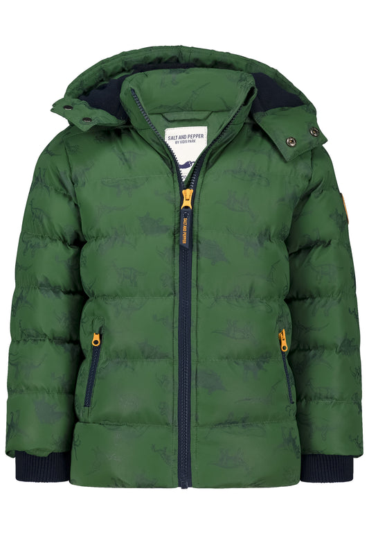 Salt and Pepper Winterjacke / Anorak Dinos forest green