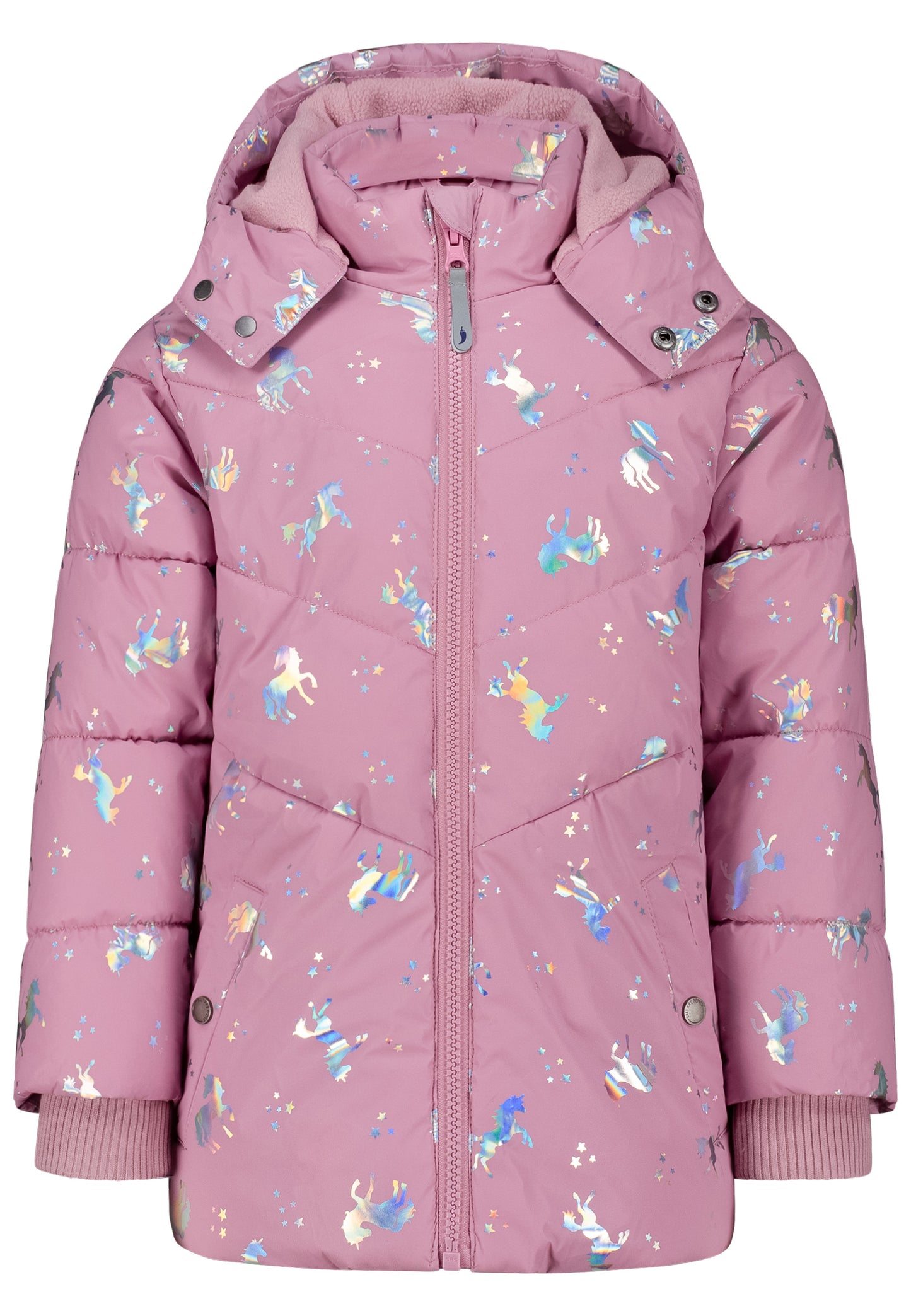 Salt and Pepper Winterjacke / Anorak Einhörner old rose