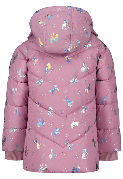 Salt and Pepper Winterjacke / Anorak Einhörner old rose