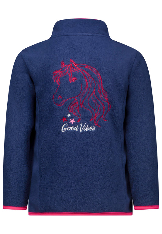 Salt and Pepper Fleecejacke Pferde true navy - Musterteil