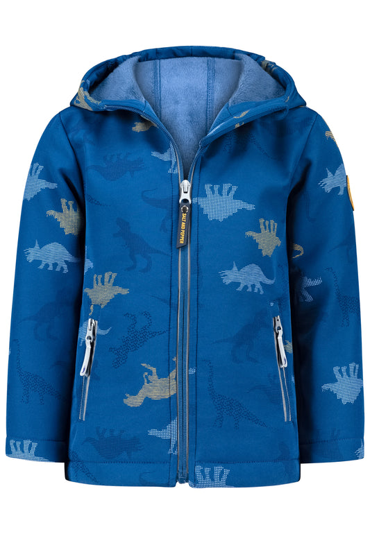 Salt and Pepper Softshelljacke Dinosaurier denim blue