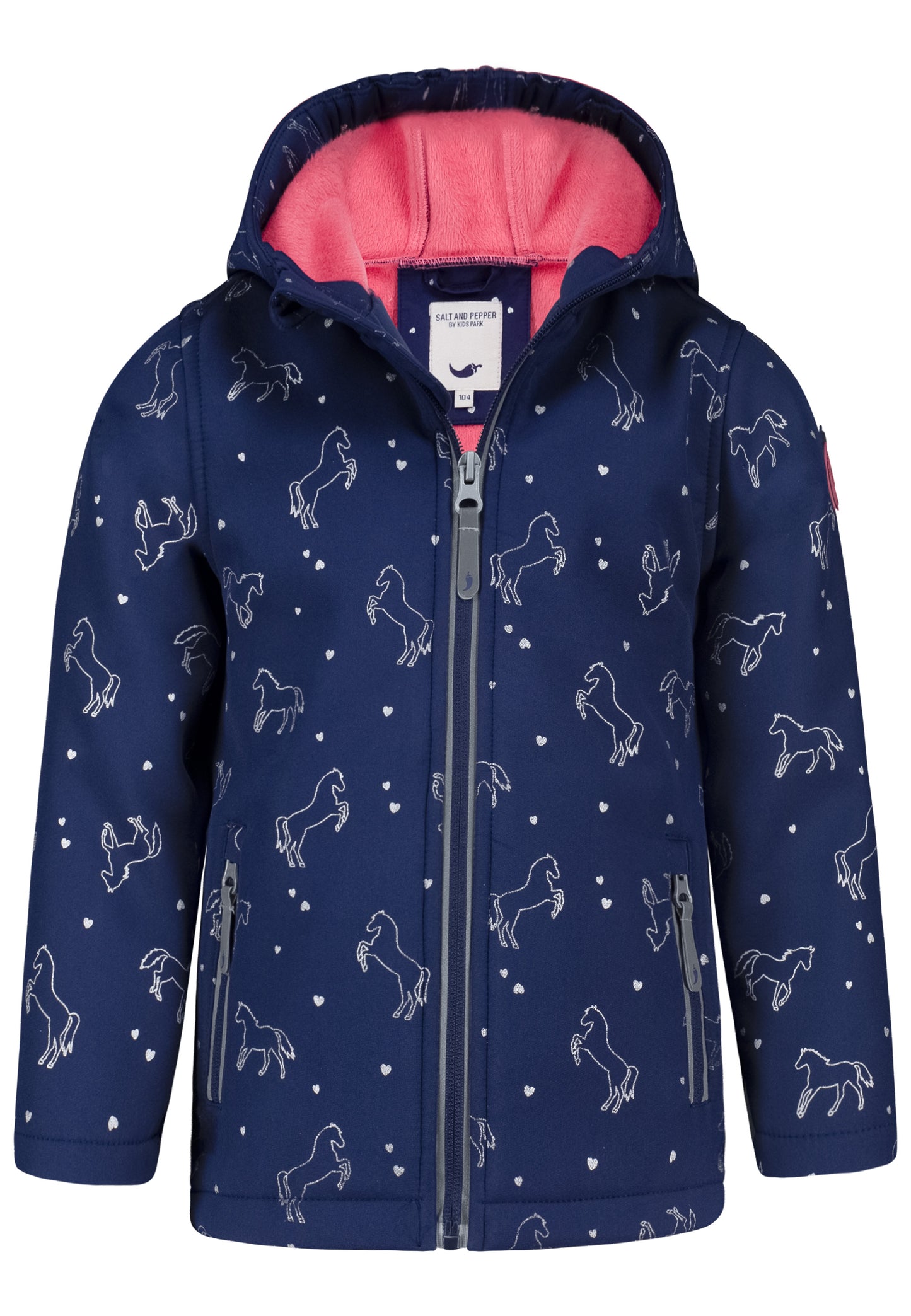 Salt and Pepper Softshelljacke Pferde true navy - Musterteil