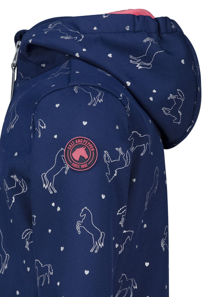 Salt and Pepper Softshelljacke Pferde true navy - Musterteil